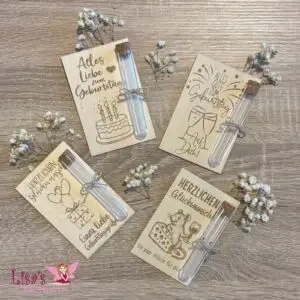 Holzkarte „Geburtstag“