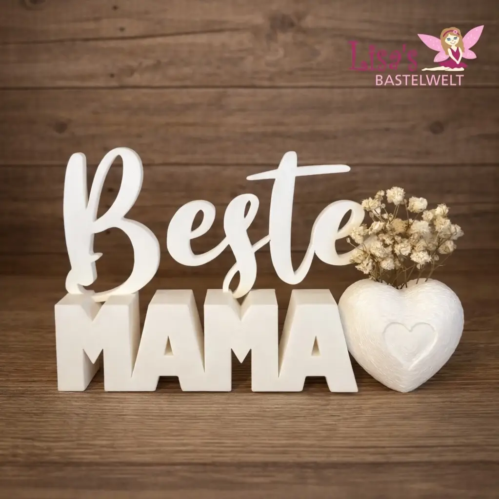 Dekoration „Beste Mama“ - 3D Druck – Bild 2