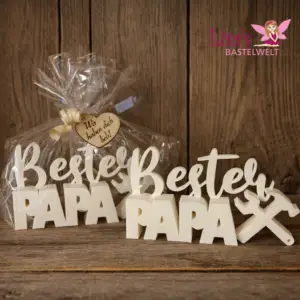 Dekoration „Bester Papa“ - 3D Druck