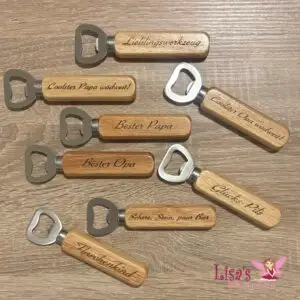 Flaschenöffner mit Gravur