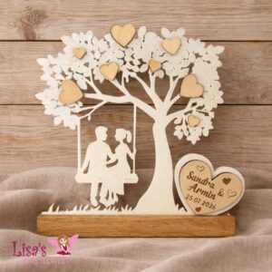 Hochzeitsgeschenk - Herzbaum mit Schaukel