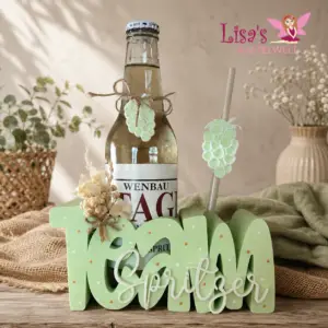 Dekorativer Flaschenhalter „Team Spritzer“