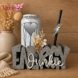 Dekorativer Dosenhalter  „Energy Junkie“ für 0,5 L Dose