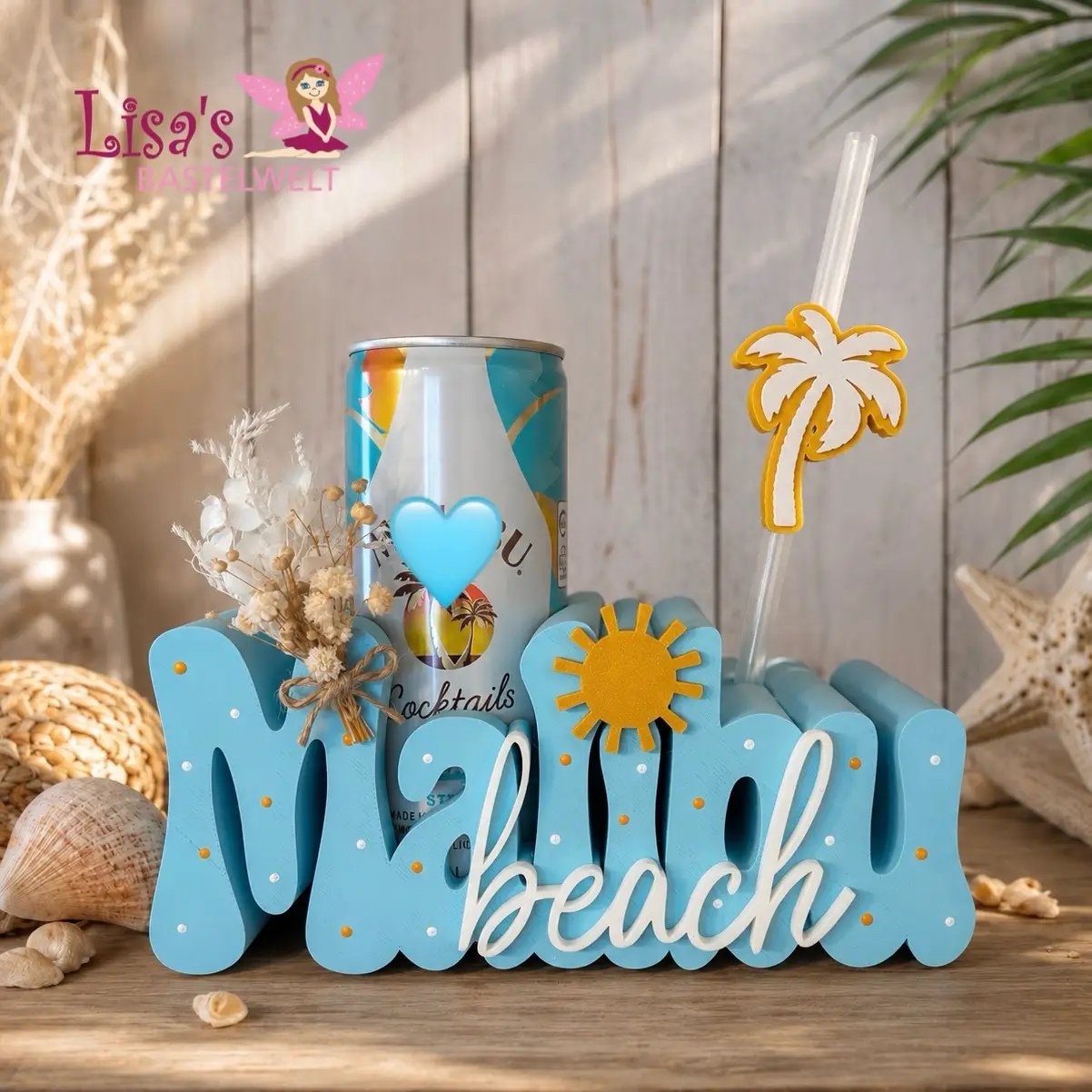 Dekorativer Dosenhalter „Malibu beach“