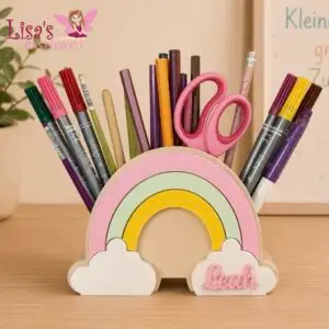Personalisierte Regenbogen-Stiftehalter